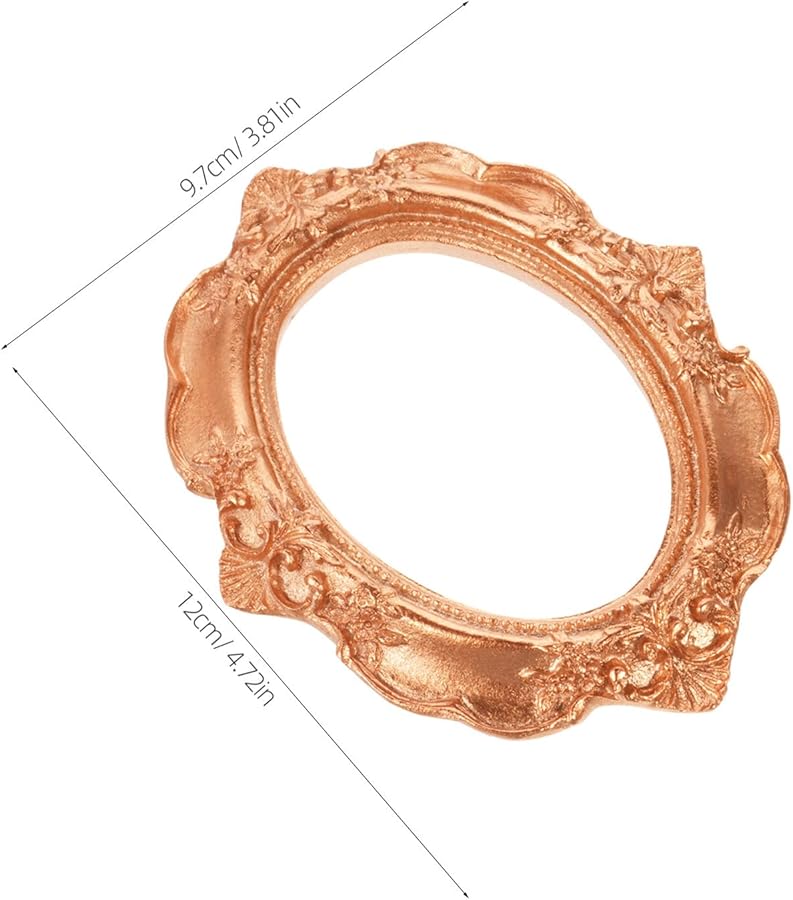 Vintage Mini Picture Frames Set Of 3 Antique 5x4 Inch For DIY Jewelry Display And Wall Decor - Image 5